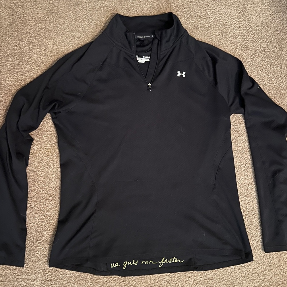 Under Armour Women's Black Long Sleeve Running Jacket Size Large